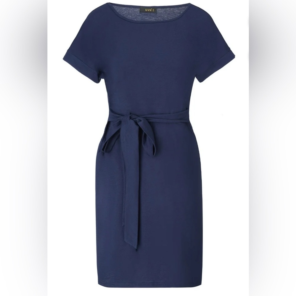 Navy Blue Dress with pockets